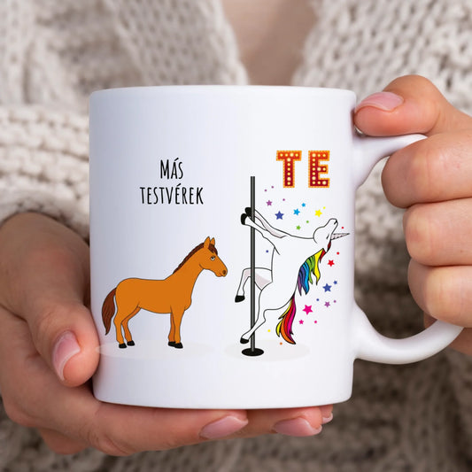 Személyre szabható Unikornis bögre