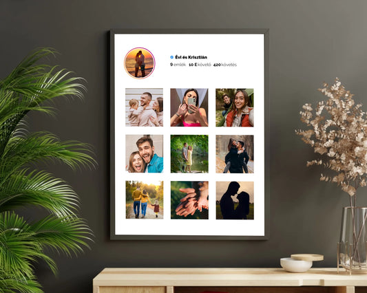 Instagram falikép saját fotókkal