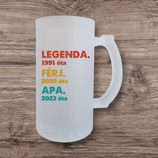 Apák napi söröskorsó az igazi legendáknak