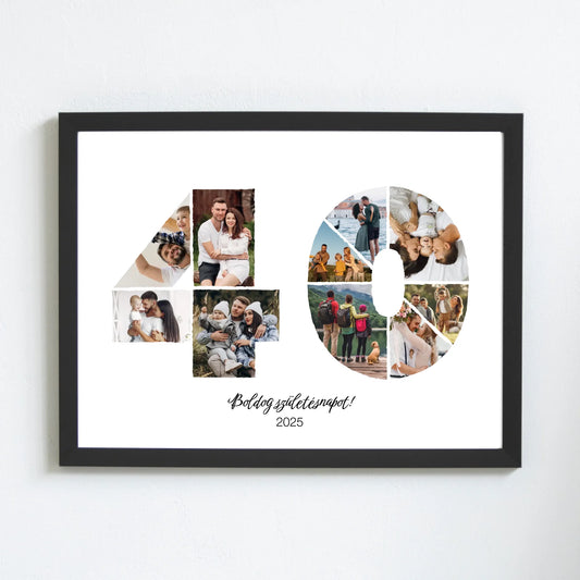 Születésnapi falikép egyedi fotókkal 40-49 év