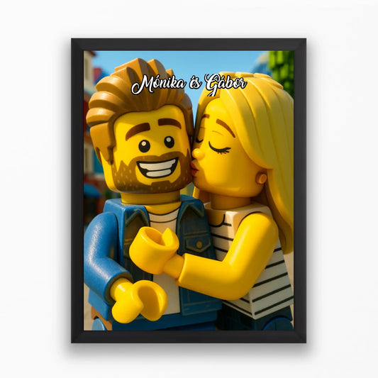Lego stílusú falikép - saját fotóból azonnali előnézettel