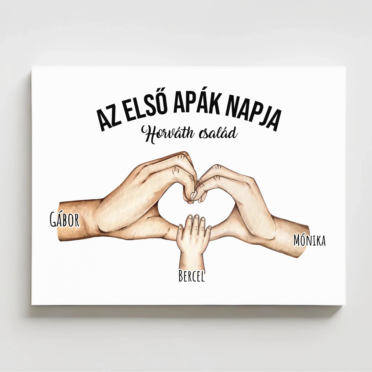 Az első apák napja - családi falikép