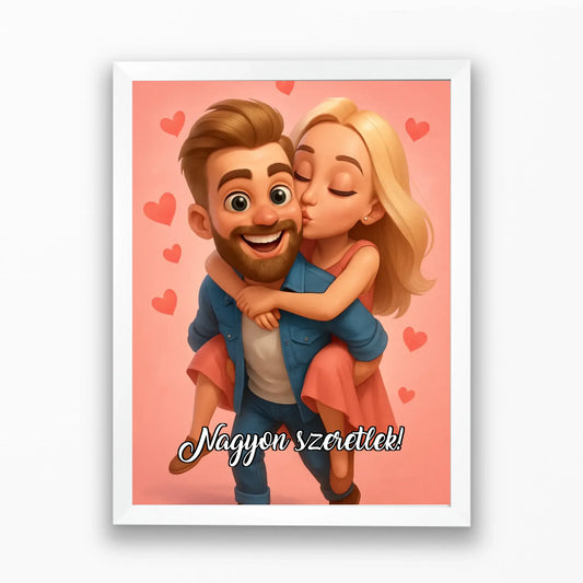 Mókás Disney falikép szerelmespároknak - Valentin stílusban