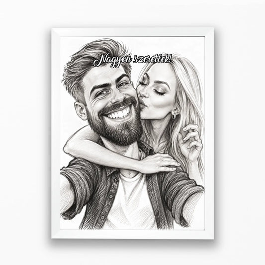Karikatúra varázs falikép saját fotóból azonnali előnézettel