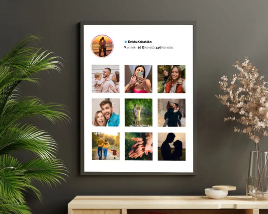 Instagram falikép saját fotókkal