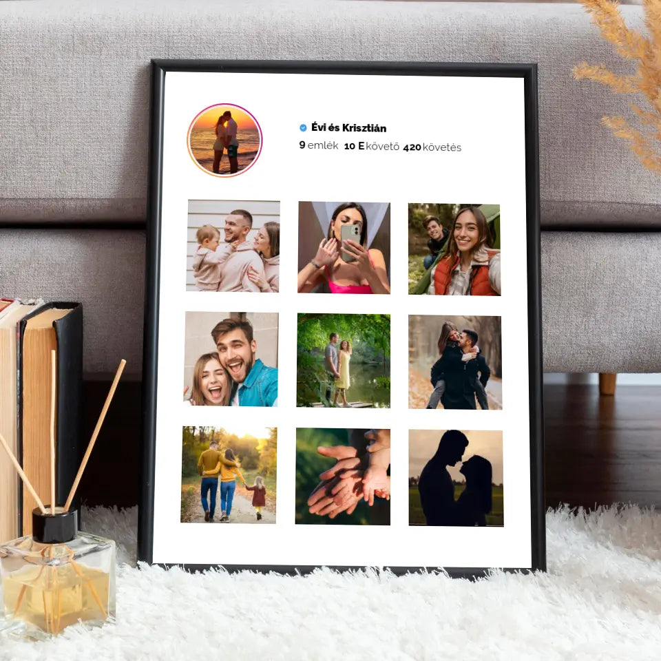 Instagram falikép saját fotókkal