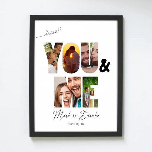 YOU&ME páros falikép saját fotókkal