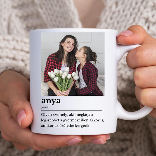 Anya definíció bögre saját fotókkal