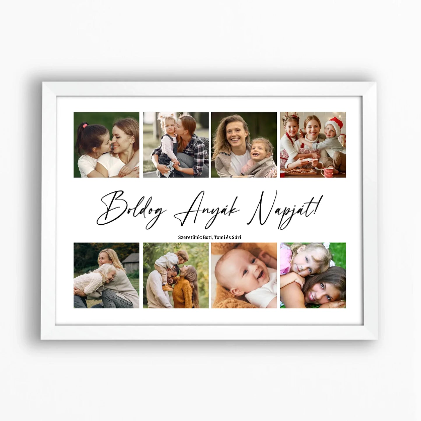 Anyák napi falikép saját fotókkal