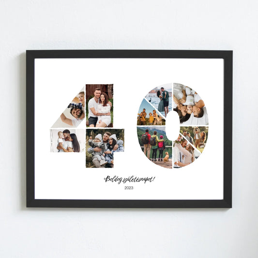 Születésnapi falikép egyedi fotókkal 40-49 év