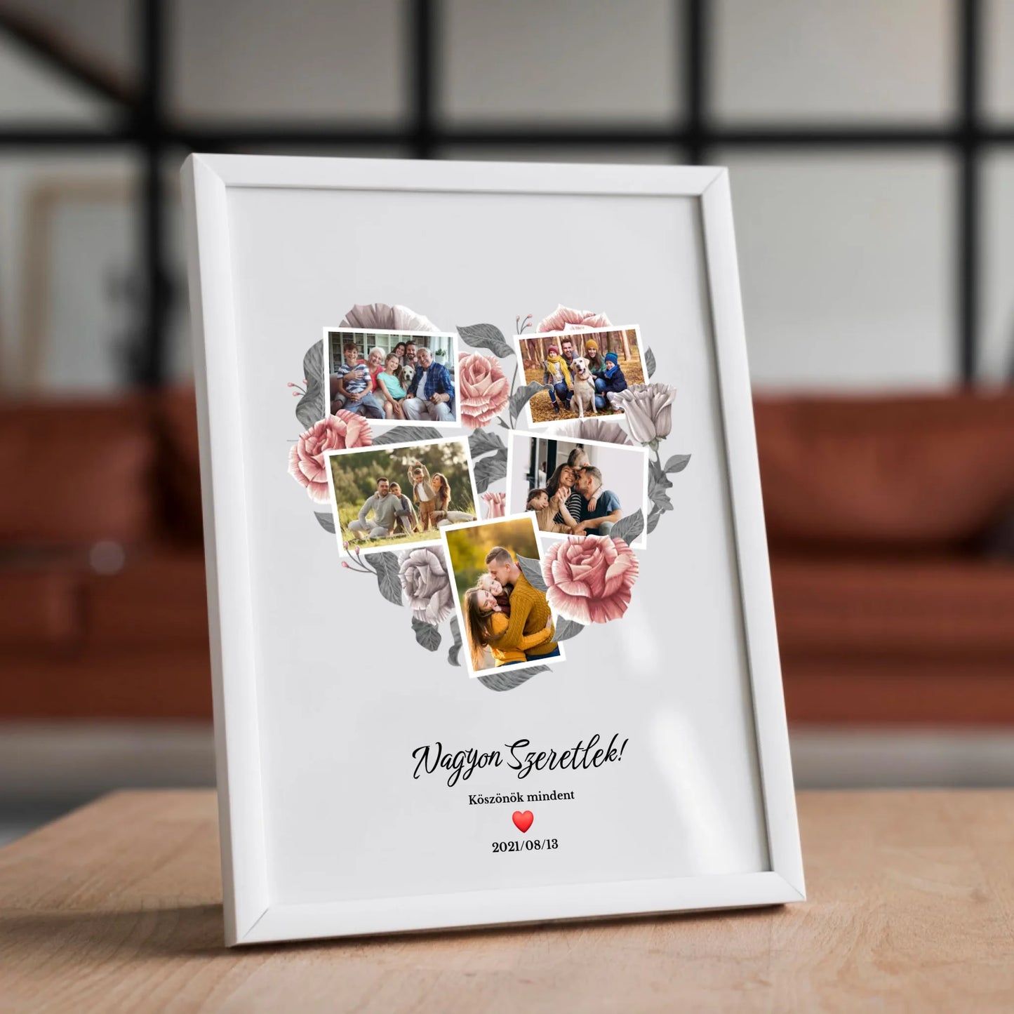 Virágos falikép saját fotókkal