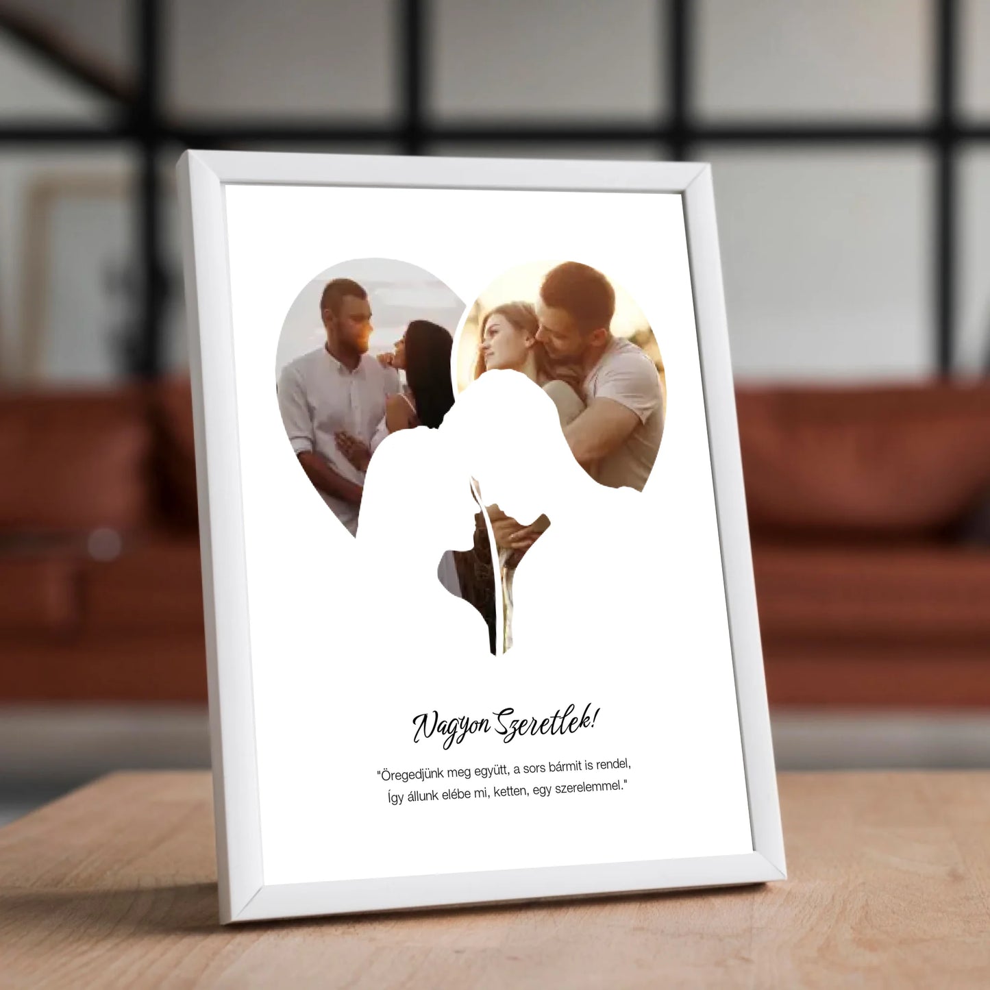 Szerelmes falikép egyedi fotókkal