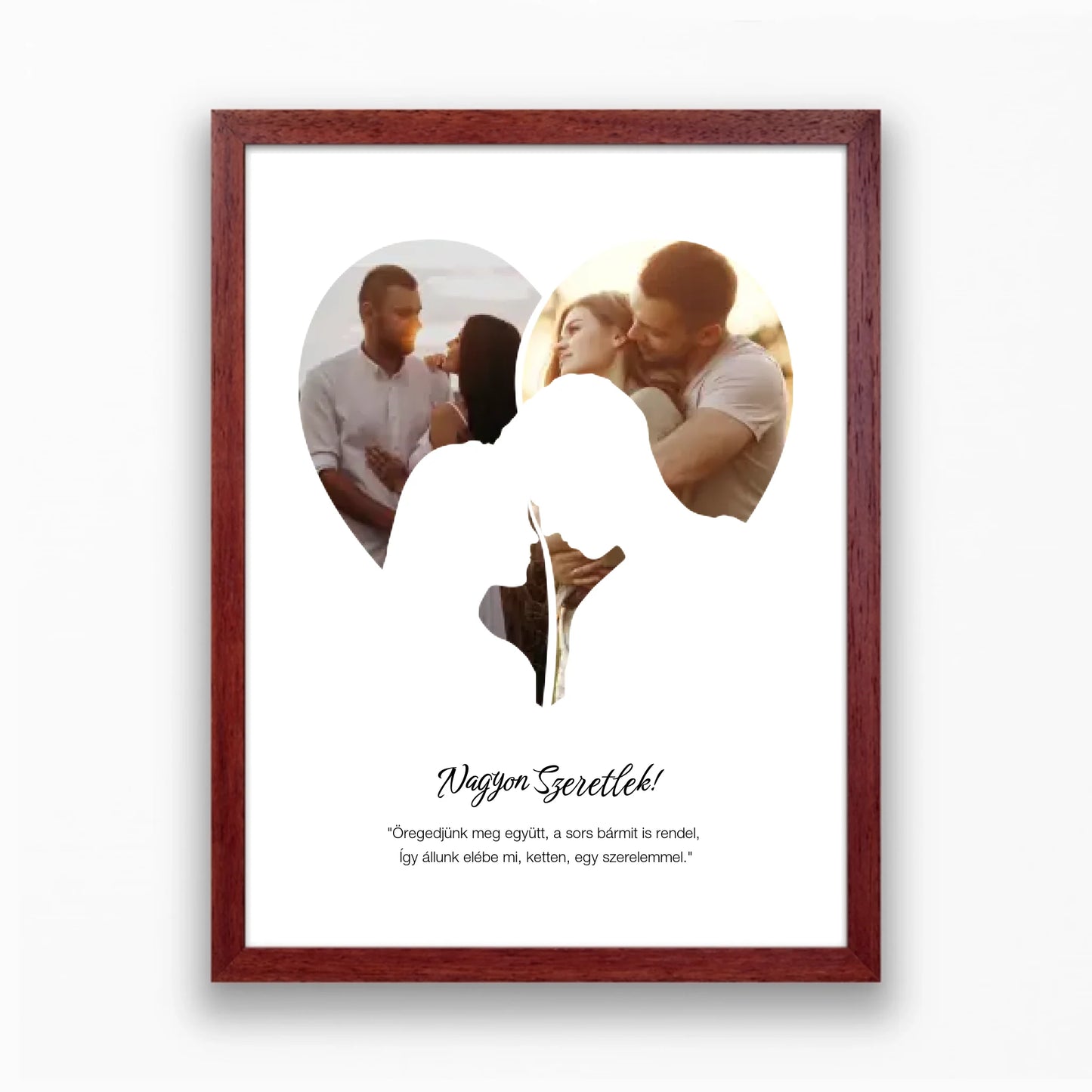 Szerelmes falikép egyedi fotókkal