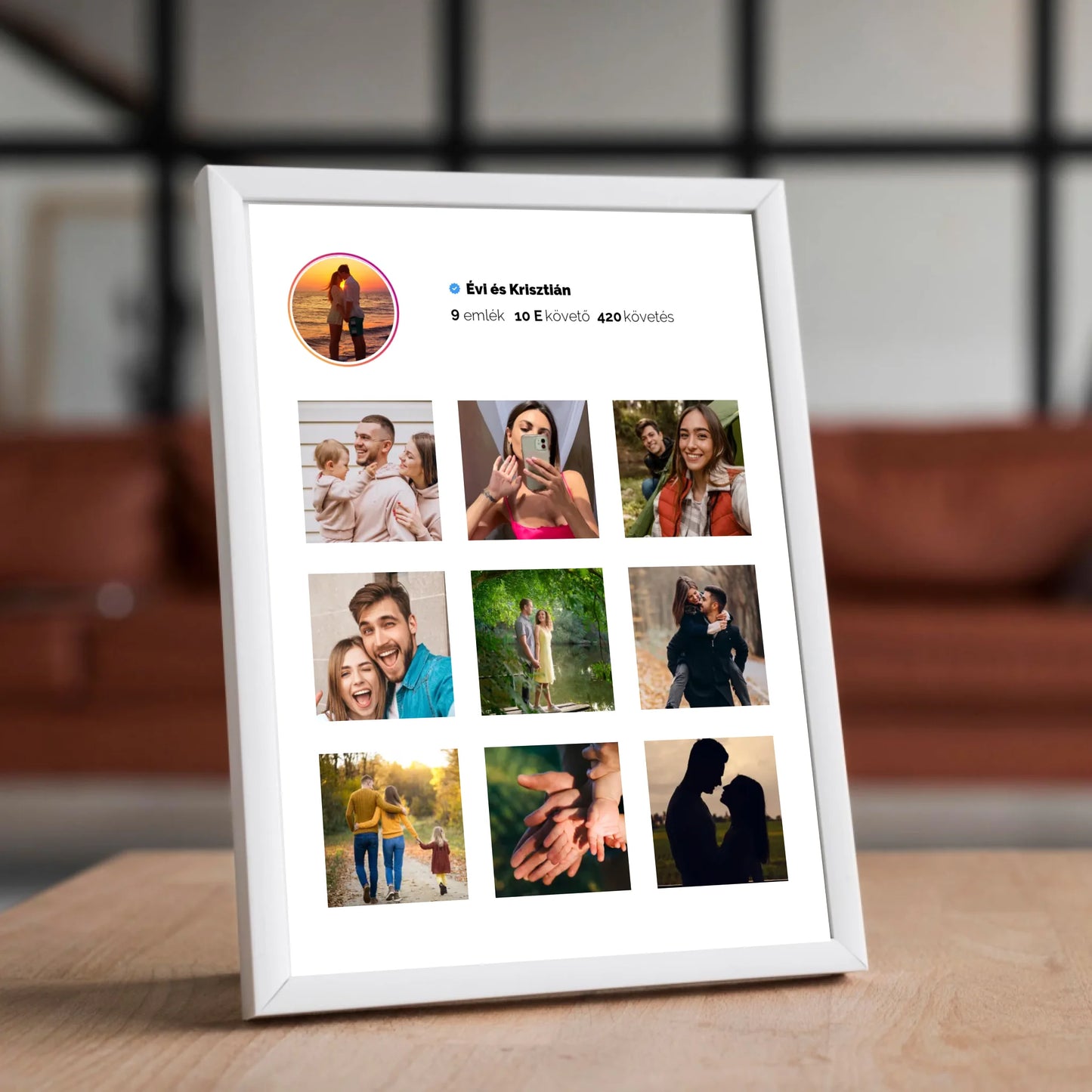 Instagram falikép saját fotókkal