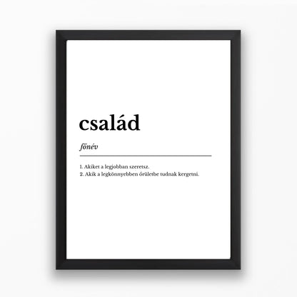 Testreszabható definíció falikép