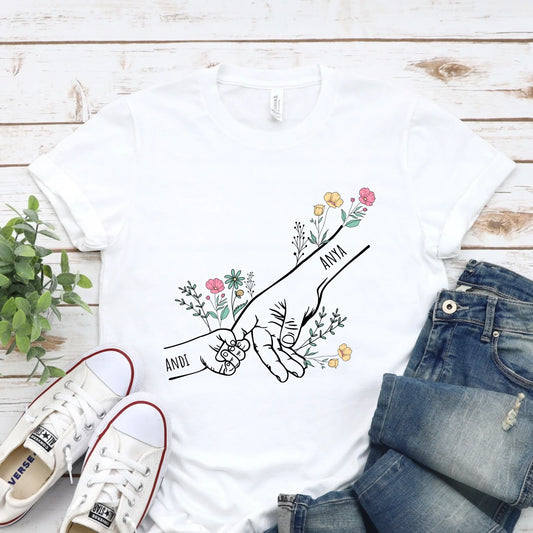 Anyák napi póló saját nevekkel Anyukáknak, Nagymamáknak