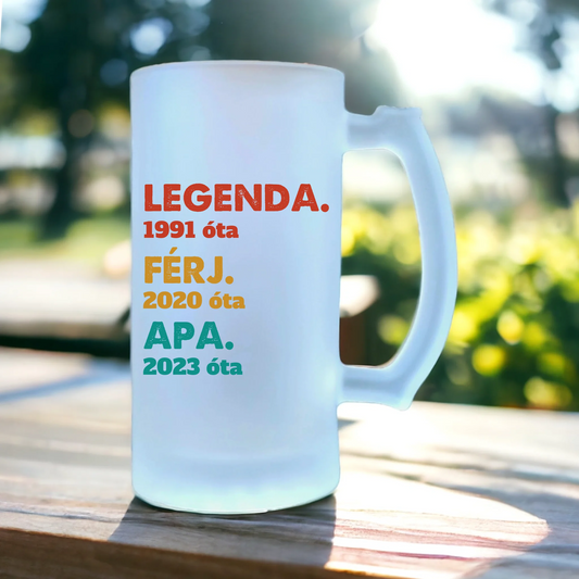 Apák napi söröskorsó az igazi legendáknak