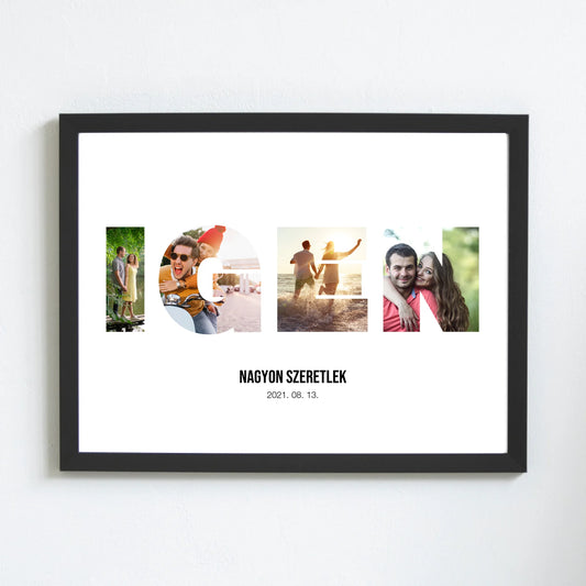 IGEN falikép egyedi fotókkal esküvőre, évfordulóra
