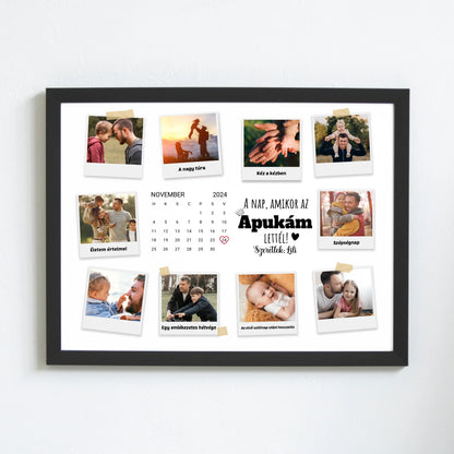 A nap amikor az apukám lettél - egyedi fotós apák napi falikép