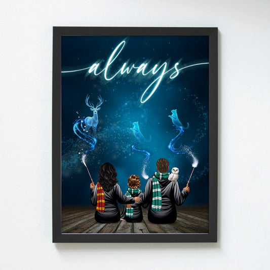 Családi Patrónus falikép személyre szabható