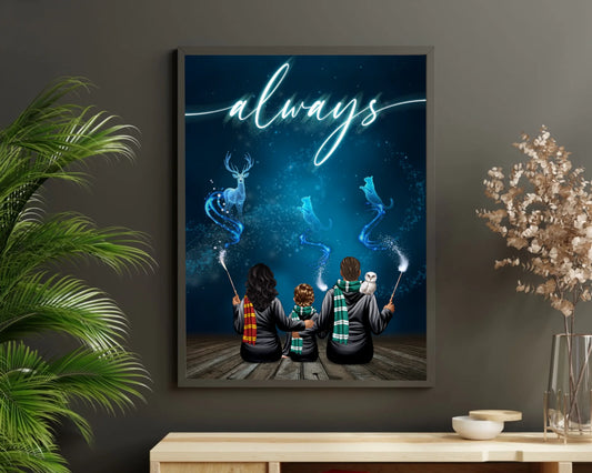 Családi Patrónus falikép személyre szabható