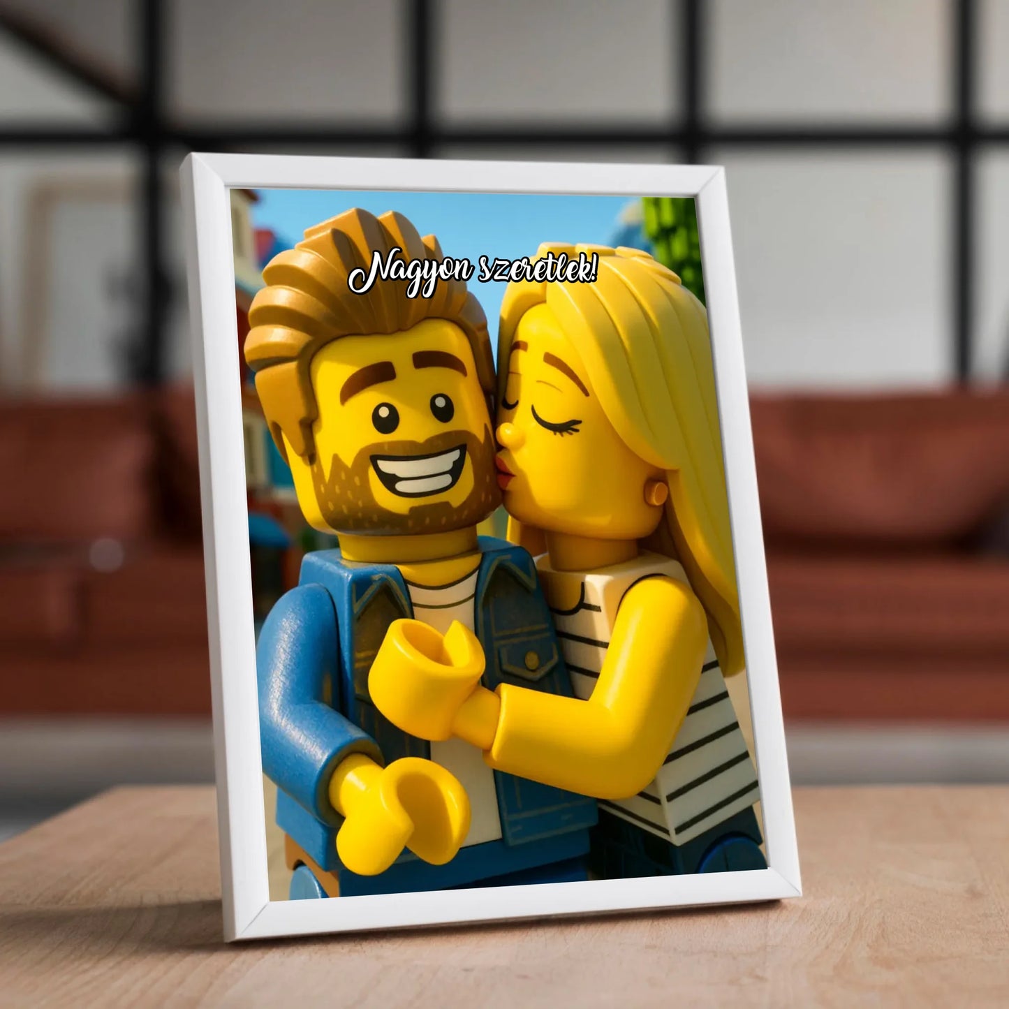 Lego stílusú falikép - saját fotóból azonnali előnézettel