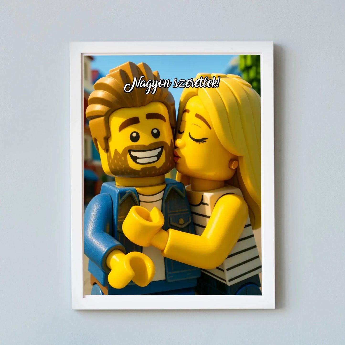 Lego stílusú falikép - saját fotóból azonnali előnézettel
