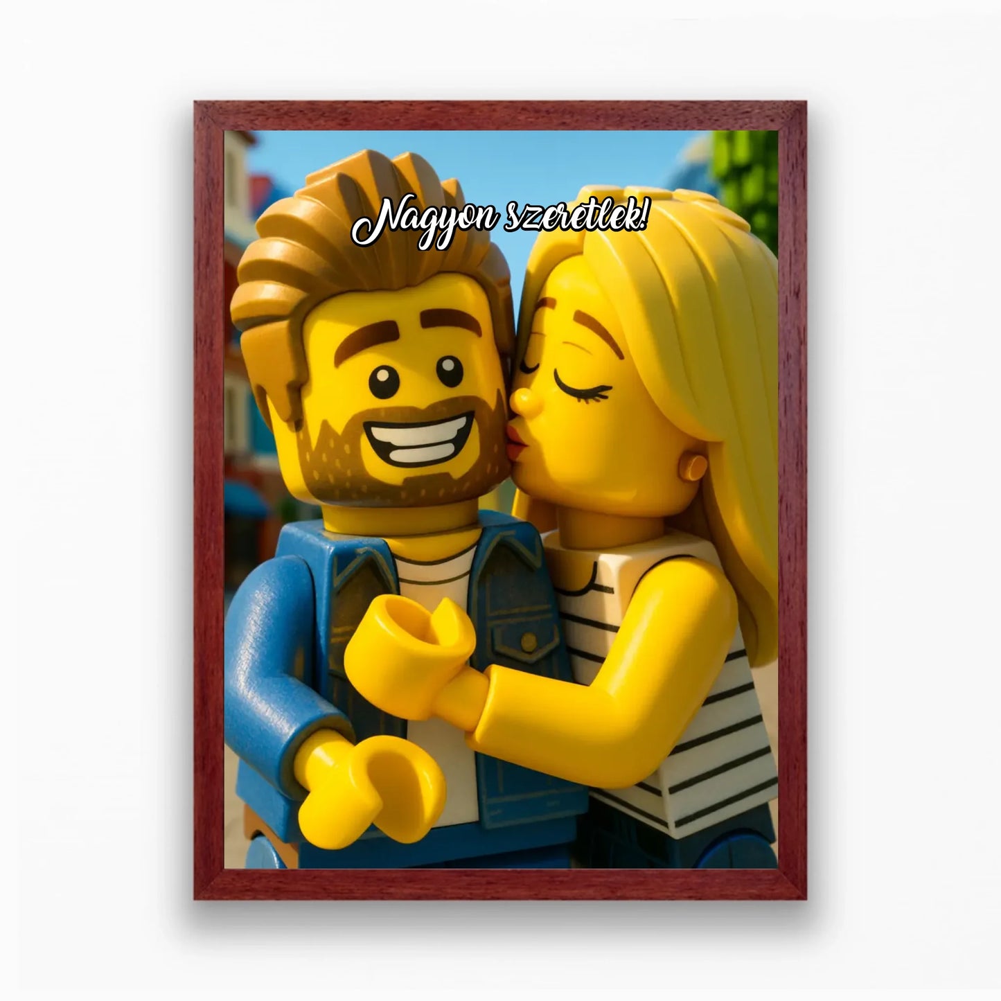 Lego stílusú falikép - saját fotóból azonnali előnézettel