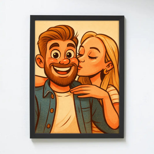 Meseszerű karikatúra falikép saját fotóból - azonnali előnézettel