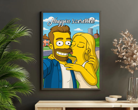 Rajzfilm stílusú falikép saját fotódból - válaszd ki a kedvenced