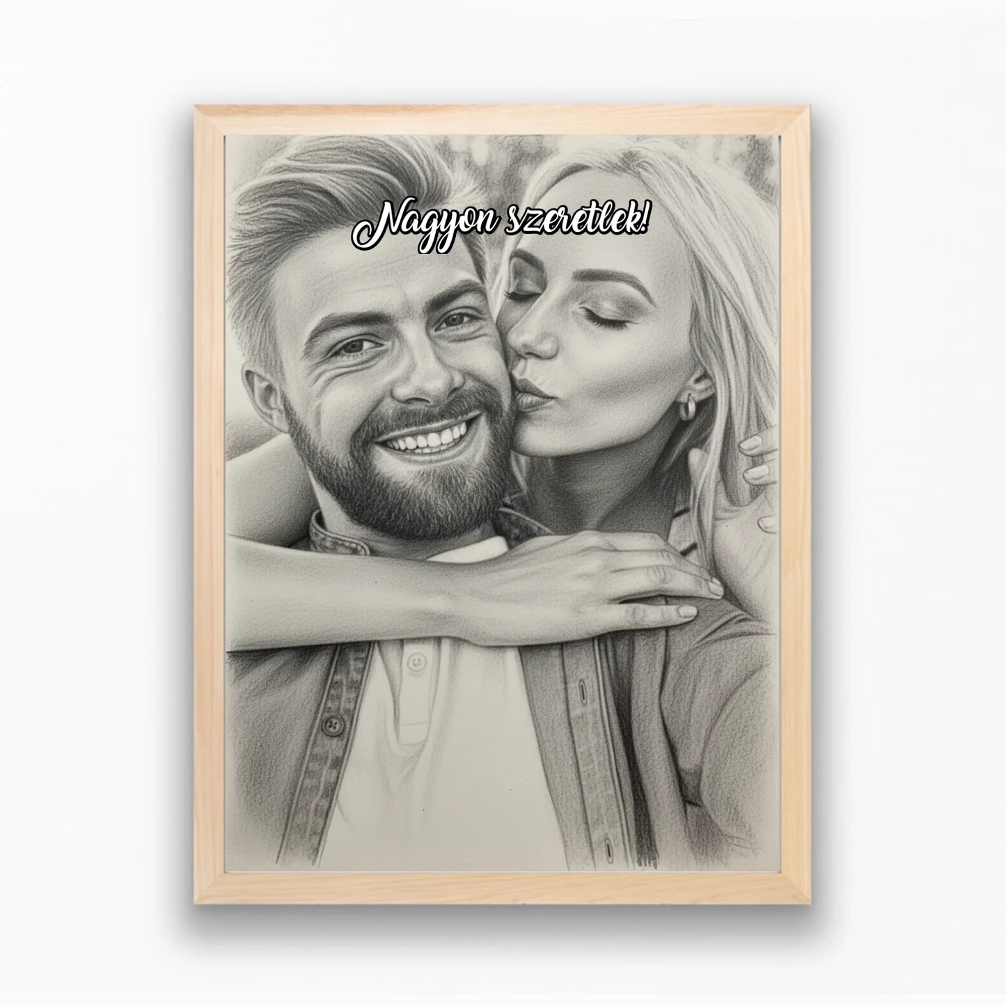 Saját fotóból gyönyörű ceruzarajz - azonnal