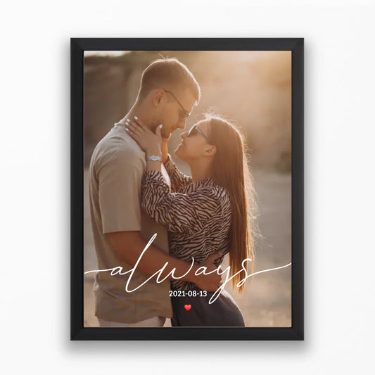 Feliratos falikép egyedi fotóval