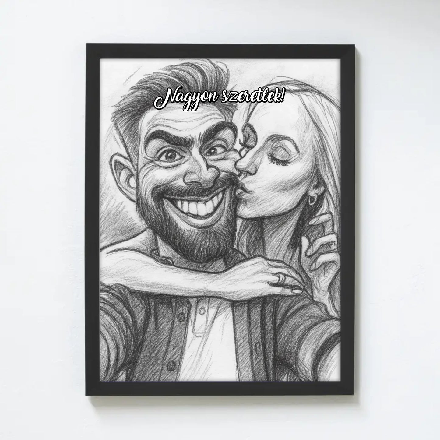 Karikatúra varázs falikép saját fotóból azonnali előnézettel