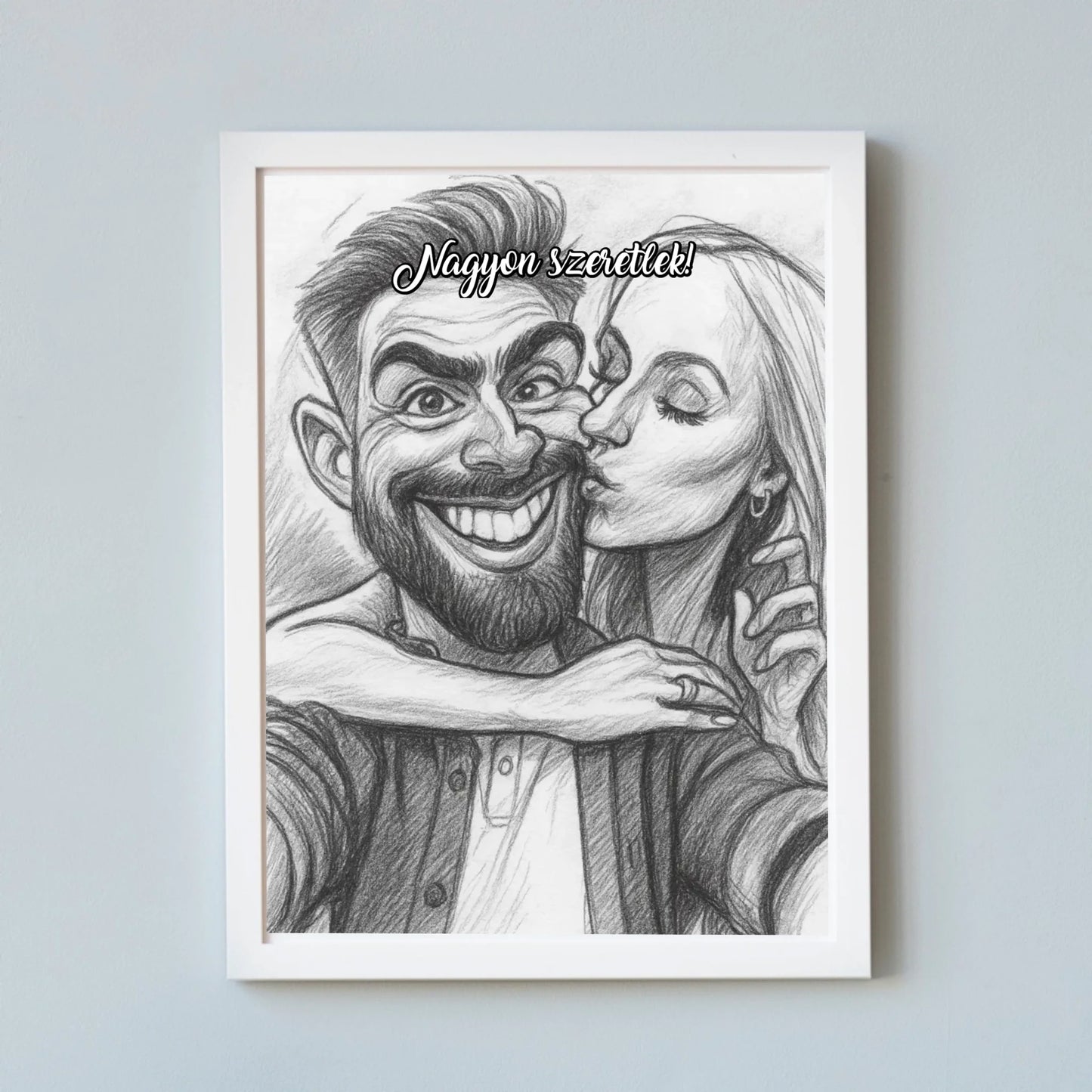 Karikatúra varázs falikép saját fotóból azonnali előnézettel