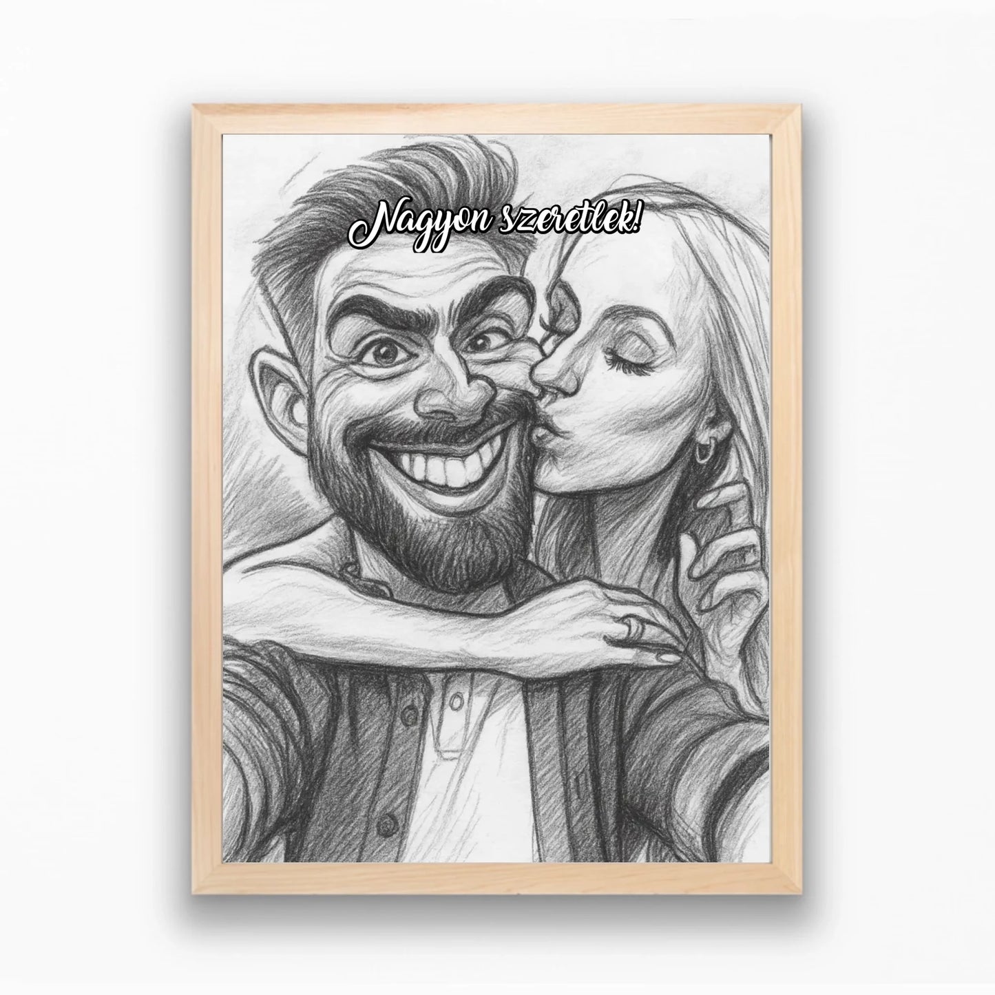 Karikatúra varázs falikép saját fotóból azonnali előnézettel