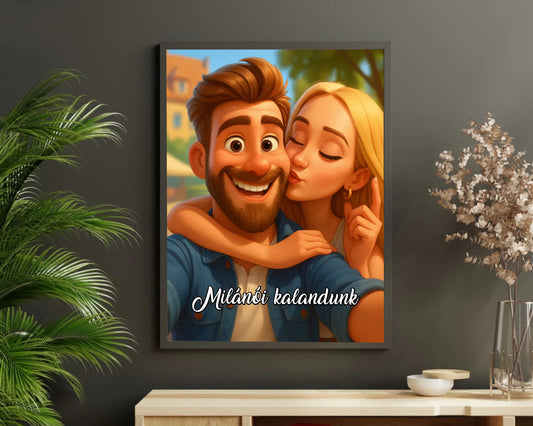 Pixar stílusú varázs falikép - saját fotóból azonnali előnézettel