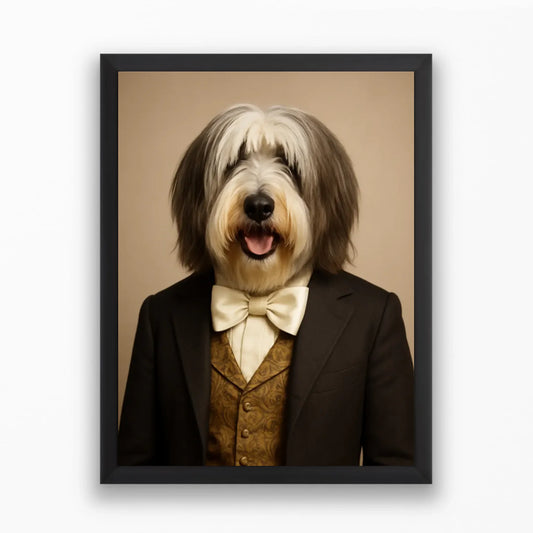 MrTappancs Úriember portré saját kisállattal - azonnal