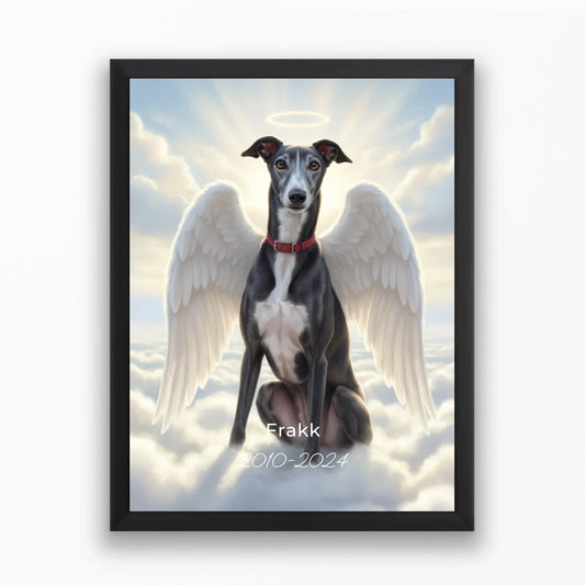 Angyal kisállatos emlékfestmény saját fotóból (MrTappancs)