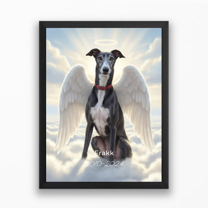 Angyal kisállatos emlékfestmény saját fotóból (MrTappancs)