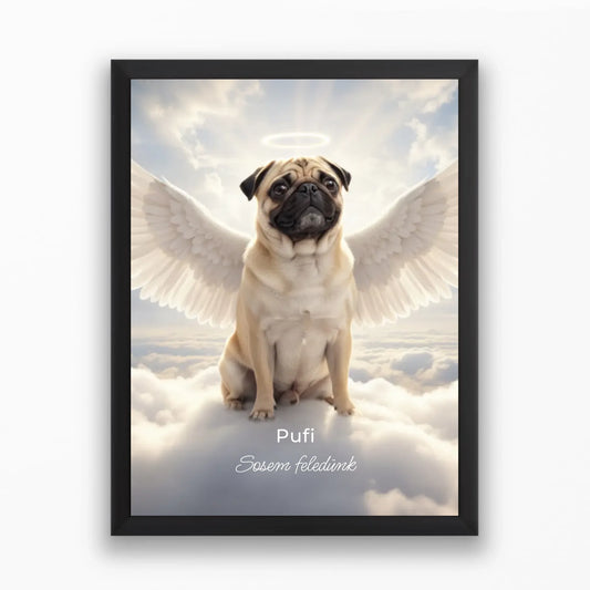 Ragyogó angyal portré saját kisállatról - örök emlék