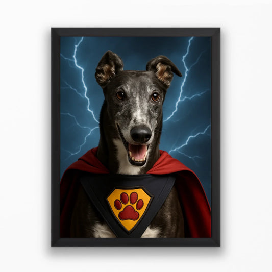 Saját kisállatról szuperhős falikép, azonnali látvánnyal