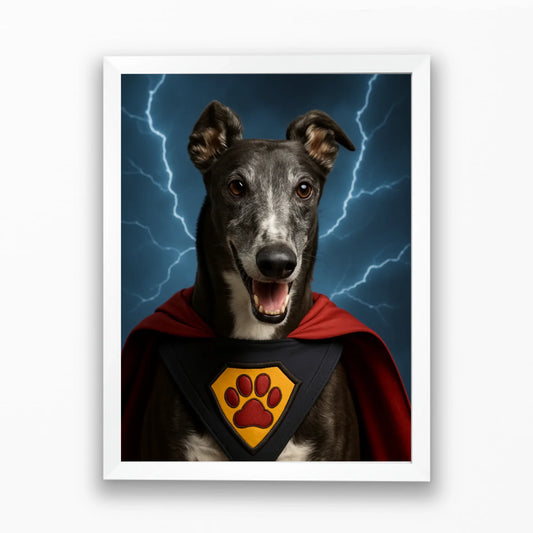 Saját kisállatról szuperhős falikép, azonnali látvánnyal