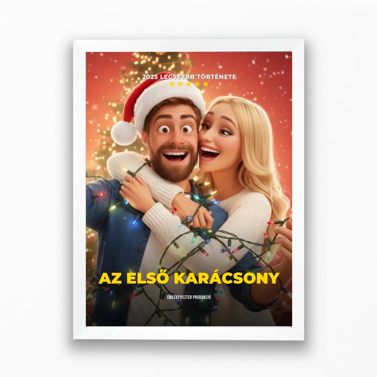 🎄Karácsonyi családi filmplakát saját fotóból azonnal előnézettel