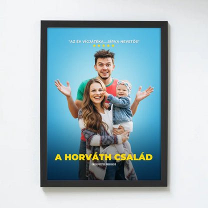 Egyedi családi filmplakát saját fotóból - azonnali előnézettel