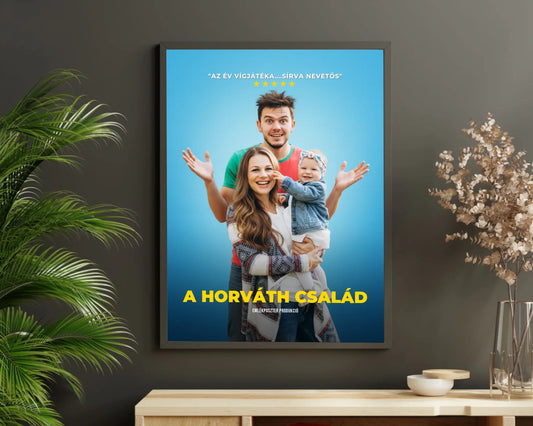 Egyedi családi filmplakát saját fotóból - azonnali előnézettel