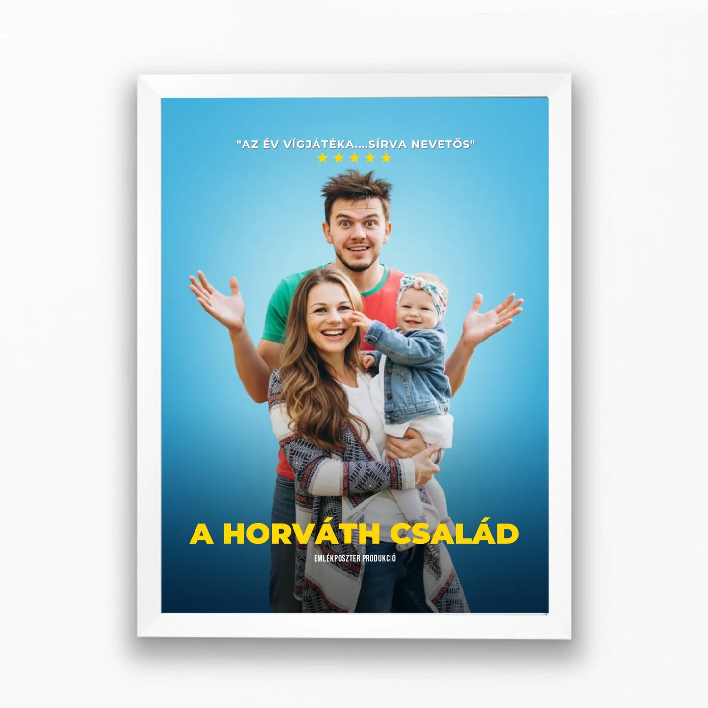 Egyedi családi filmplakát saját fotóból - azonnali előnézettel