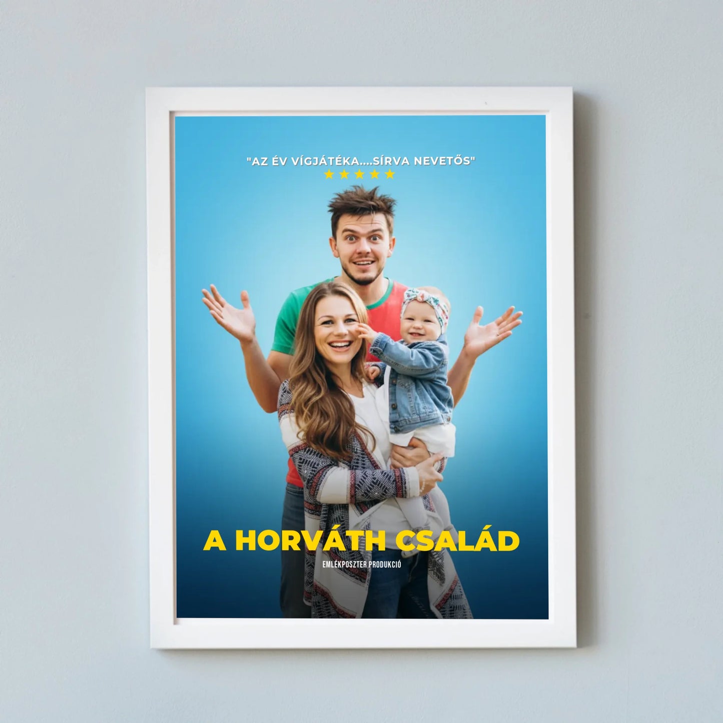 Egyedi családi filmplakát saját fotóból - azonnali előnézettel