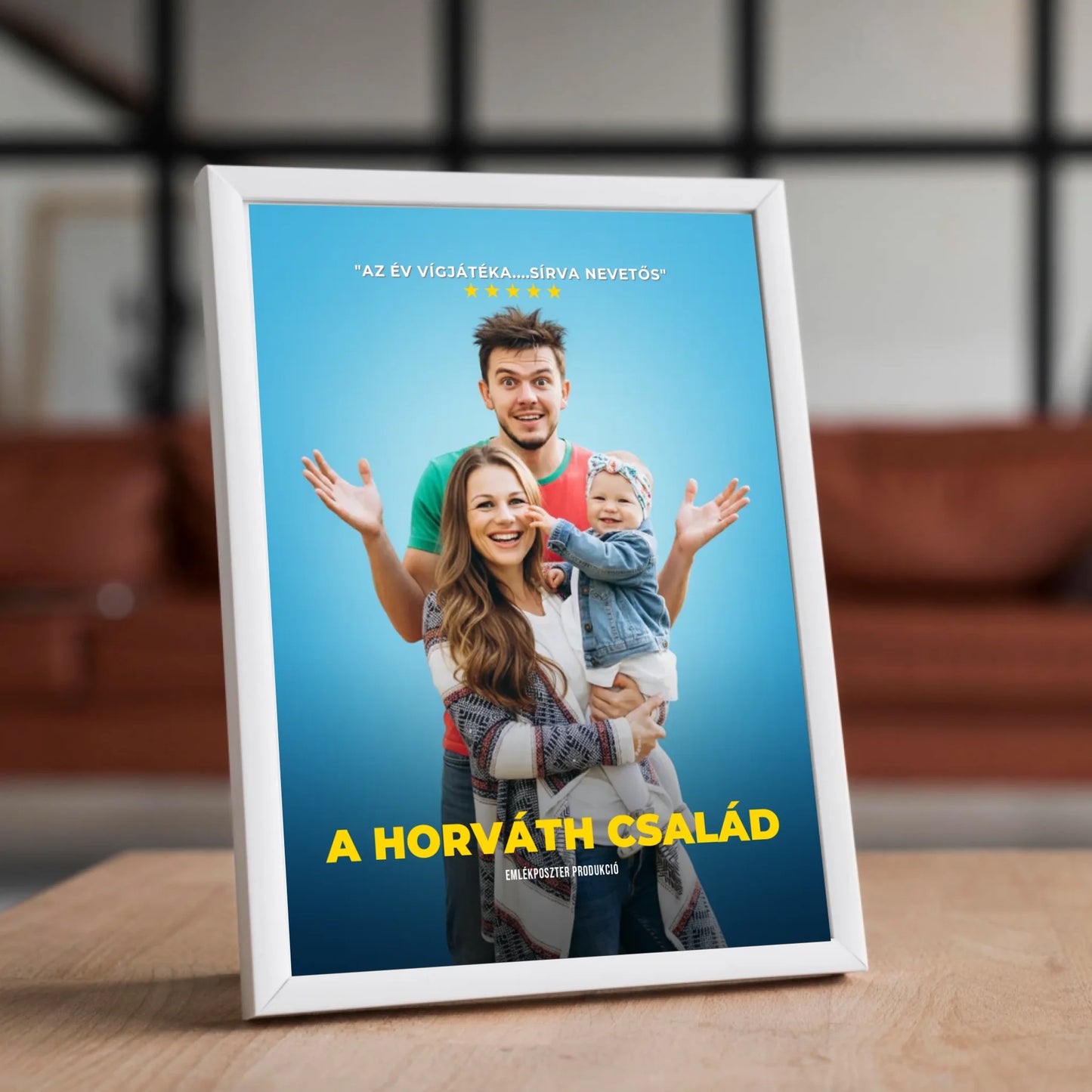 Egyedi családi filmplakát saját fotóból - azonnali előnézettel