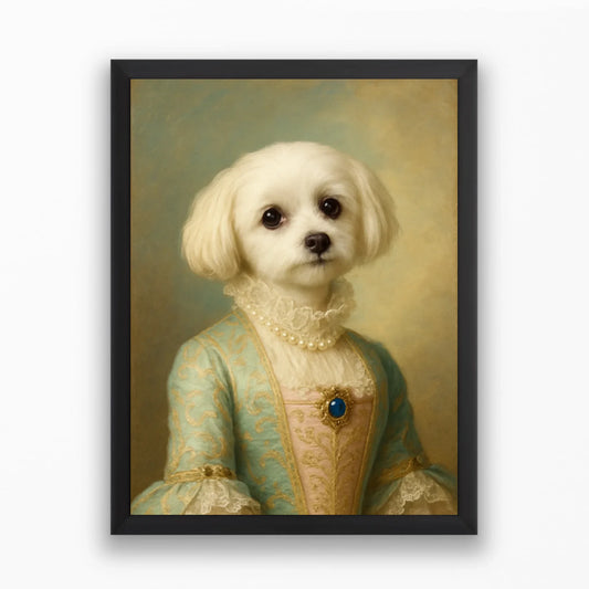 MrTappancs selyem dáma portré saját kisállatról