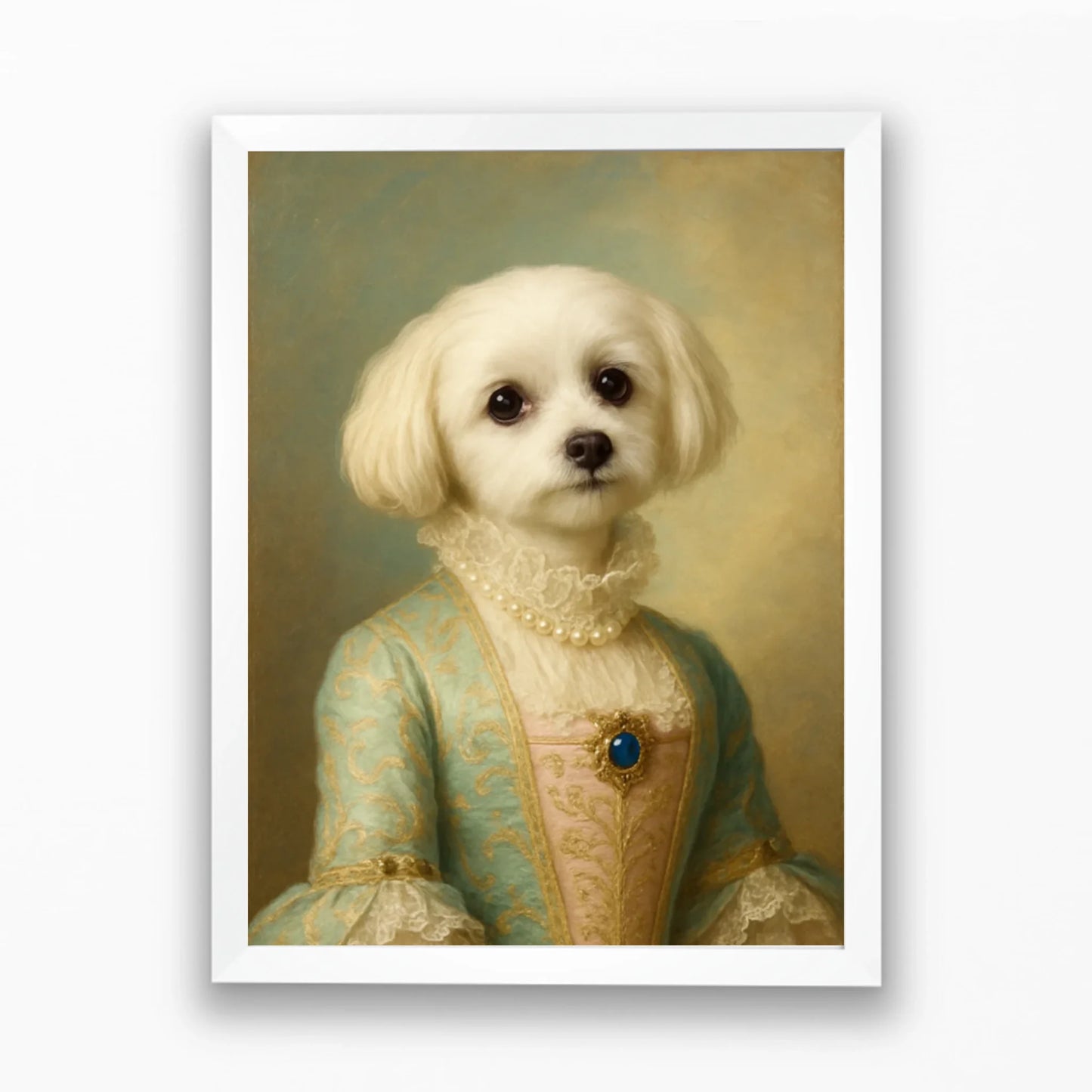 MrTappancs selyem dáma portré saját kisállatról